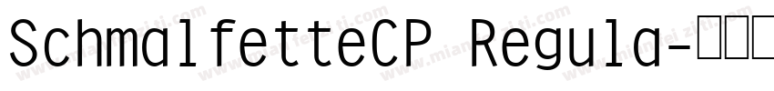 SchmalfetteCP Regula字体转换